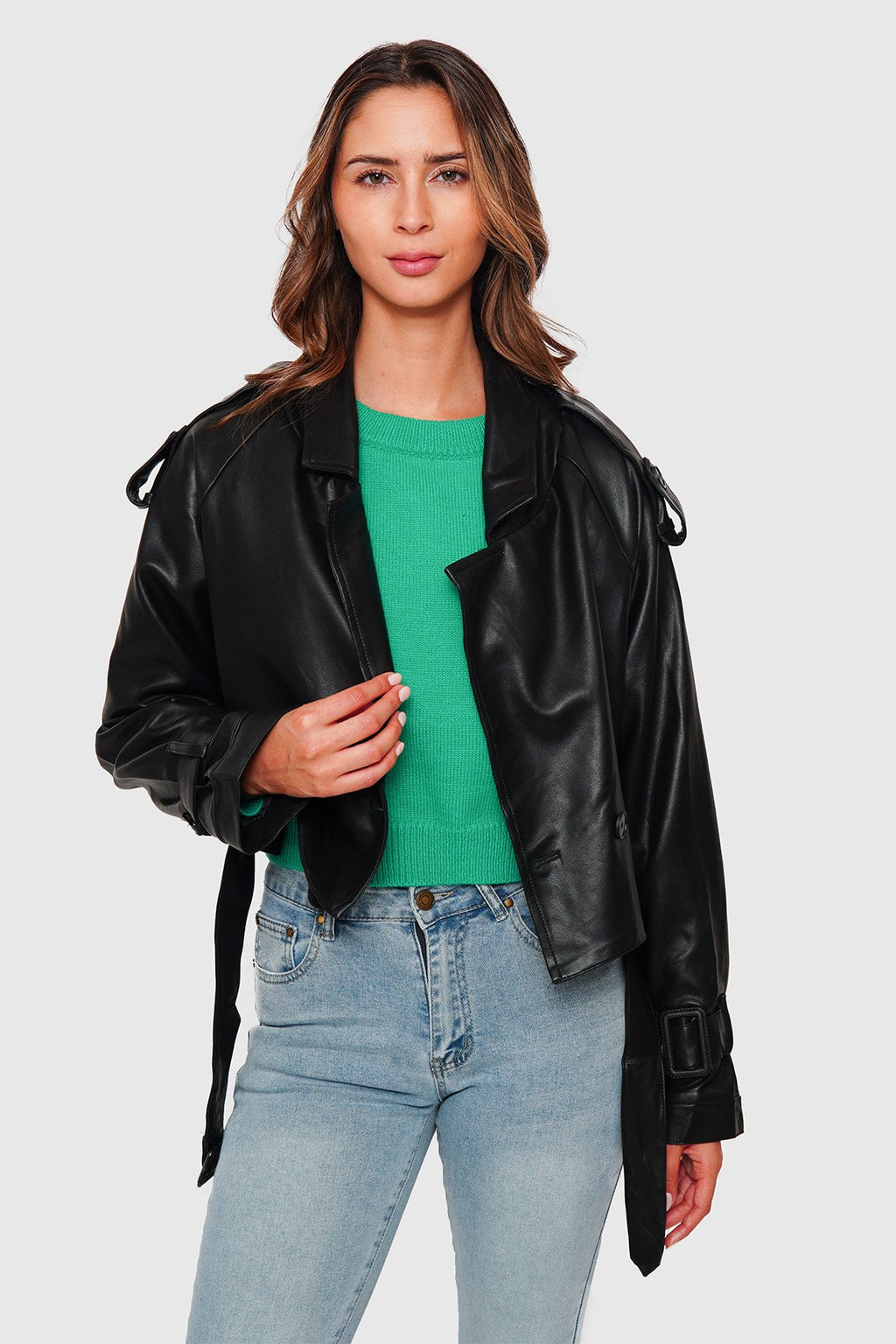Trench EcoCuero Forrada