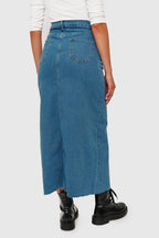 Falda Larga Jeans Elasticada