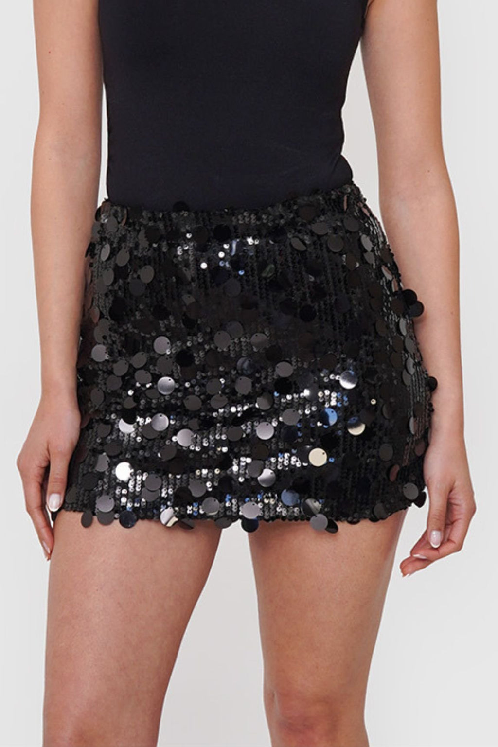 Falda Lentejuelas con Short Interno