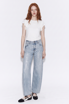 Jeans Balloon con Escamas de Sirena