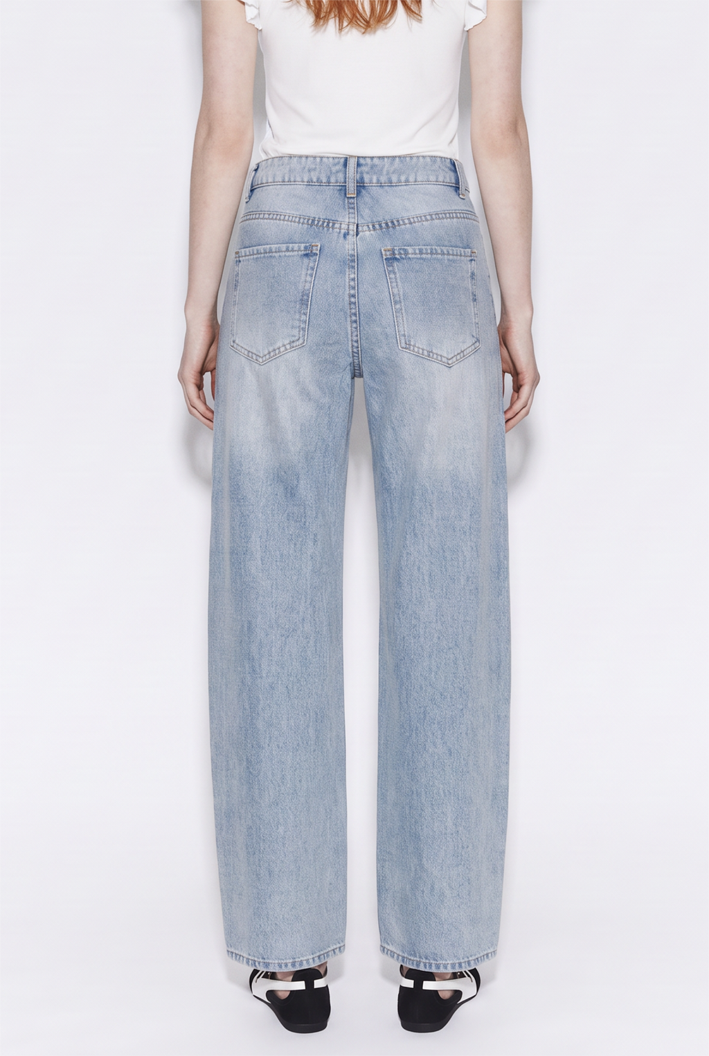 Jeans Balloon con Escamas de Sirena