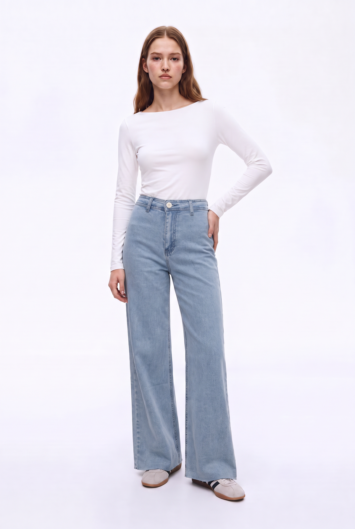 Jeans Marine Elasticado de Tiro Alto