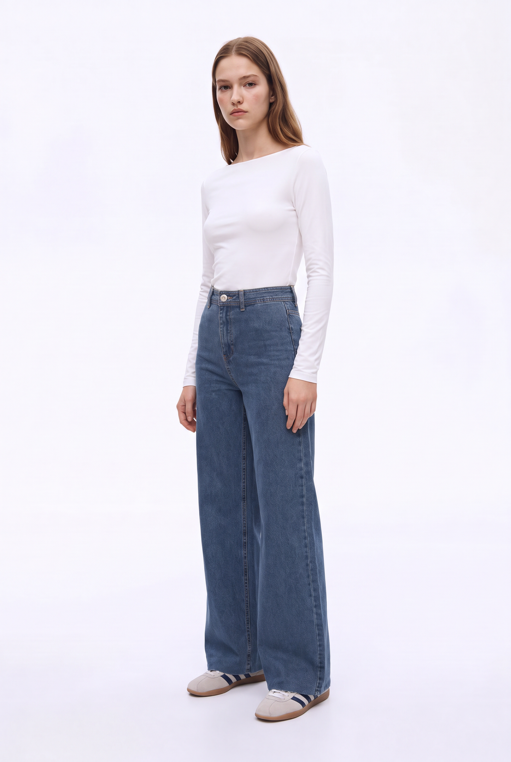 Jeans Marine Elasticado de Tiro Alto