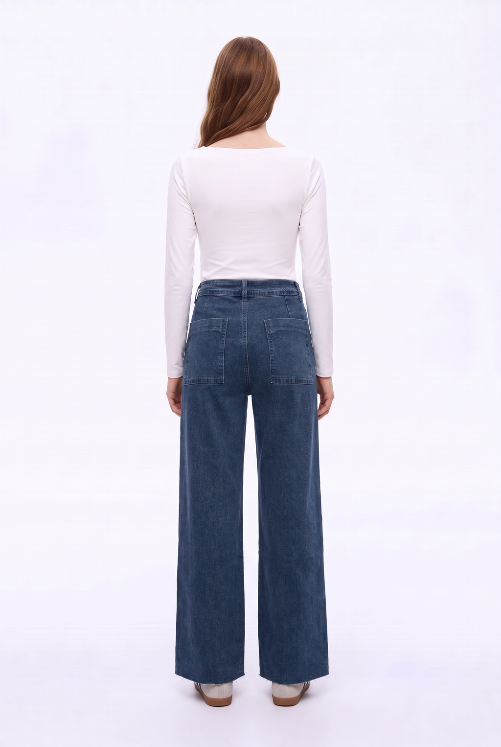 Jeans Marine Elasticado de Tiro Alto