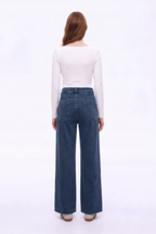 Jeans Marine Elasticado de Tiro Alto