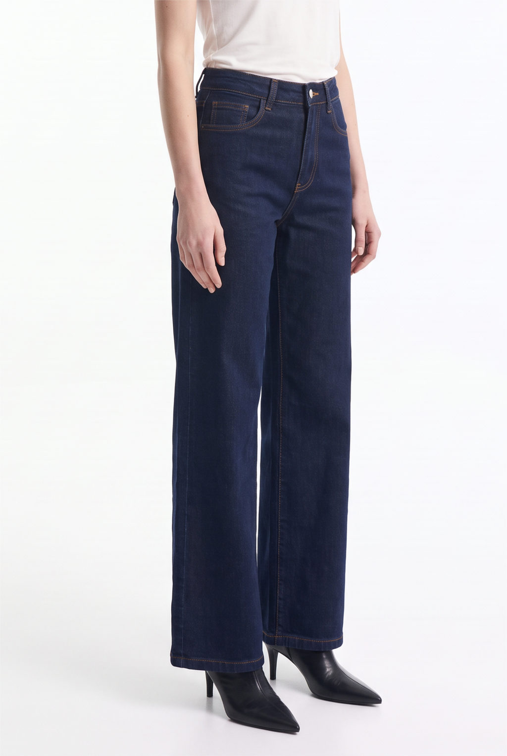 Jeans Elasticado de Tiro Alto