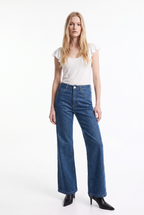 Jeans Elasticado de Tiro Alto