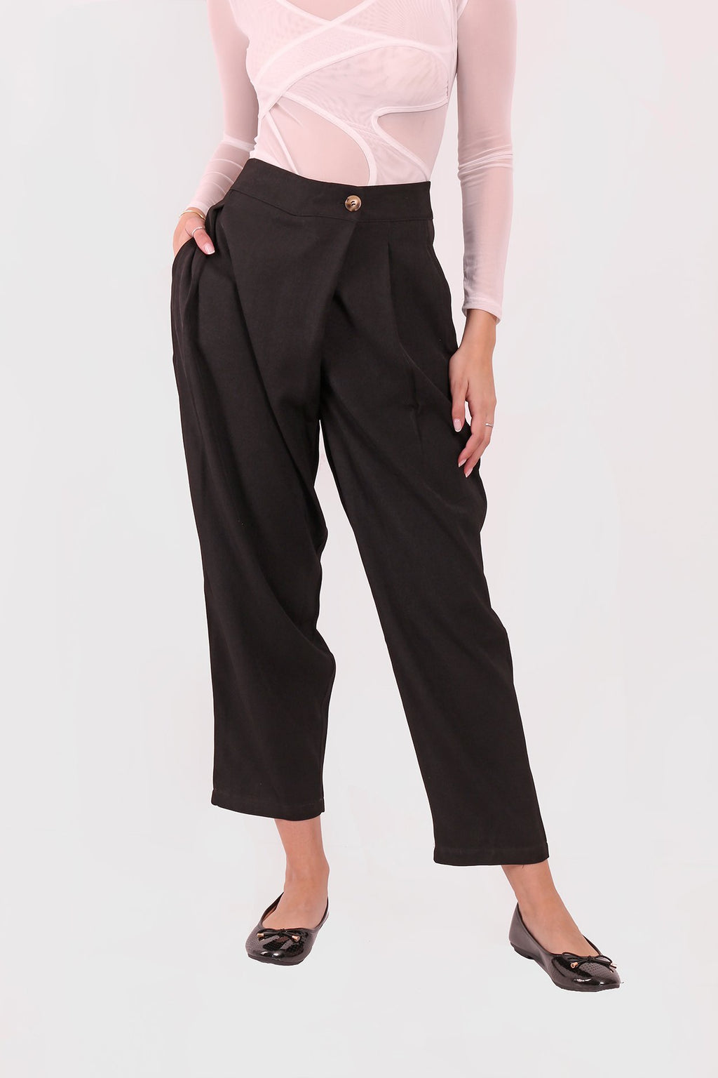 Pantalón Sastrero Cintura Cruzada