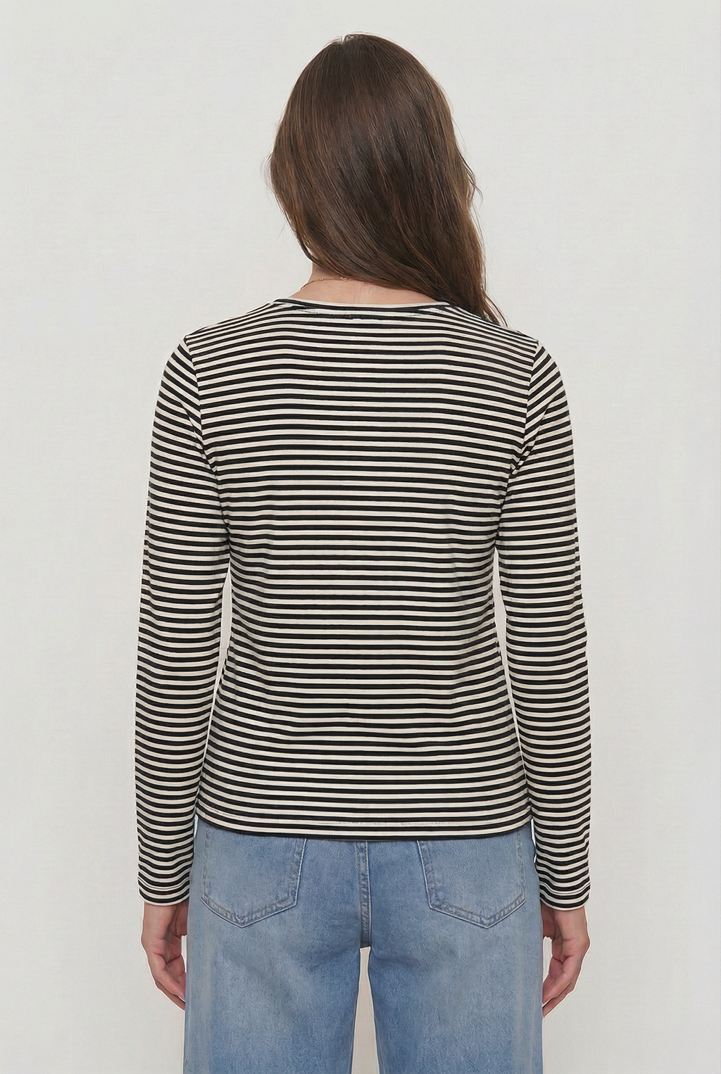 Polera Corazón Rayas