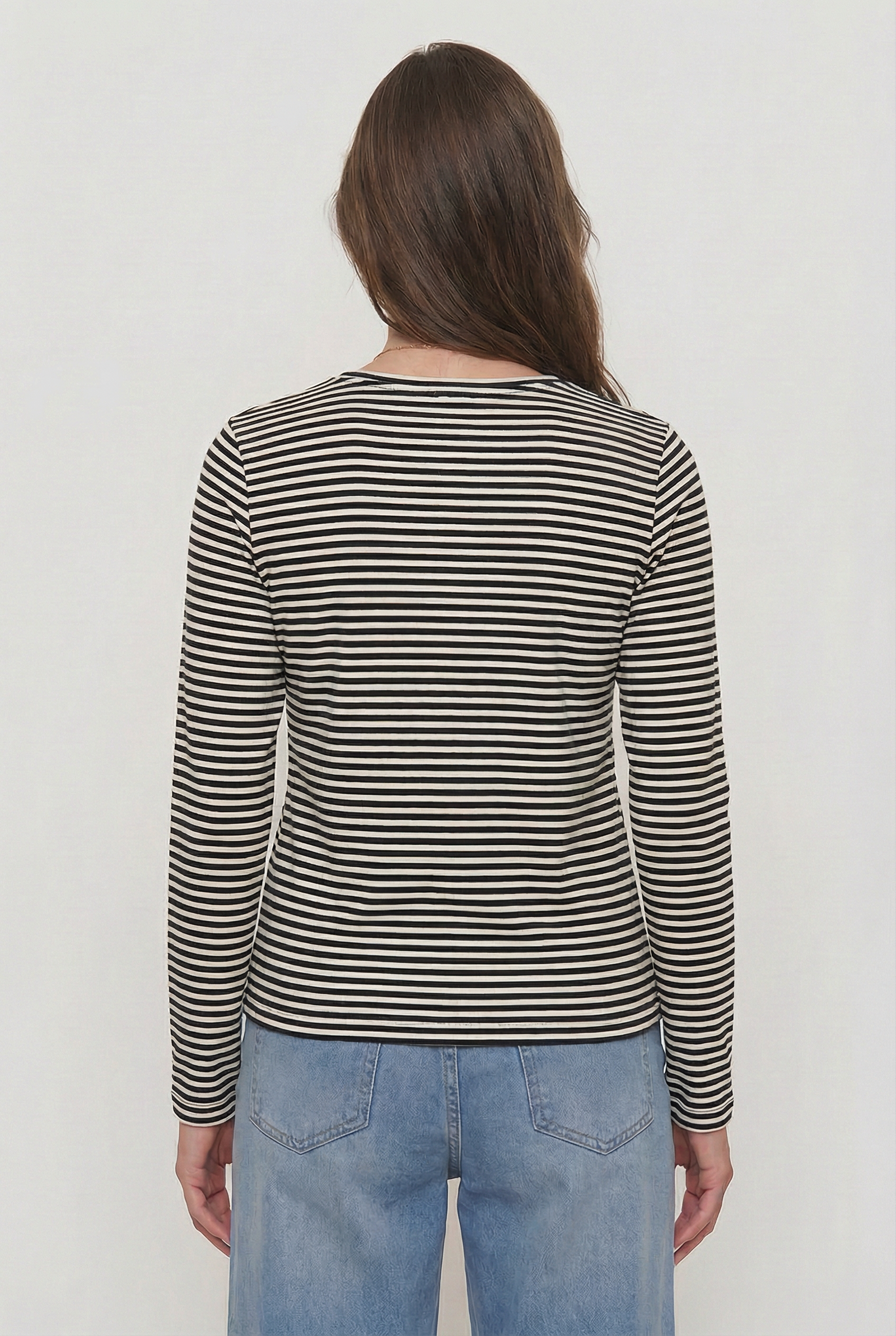 Polera Corazón Rayas