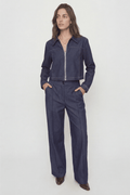 Chaqueta Denim Crop Forrada