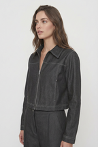 Chaqueta Denim Crop Forrada