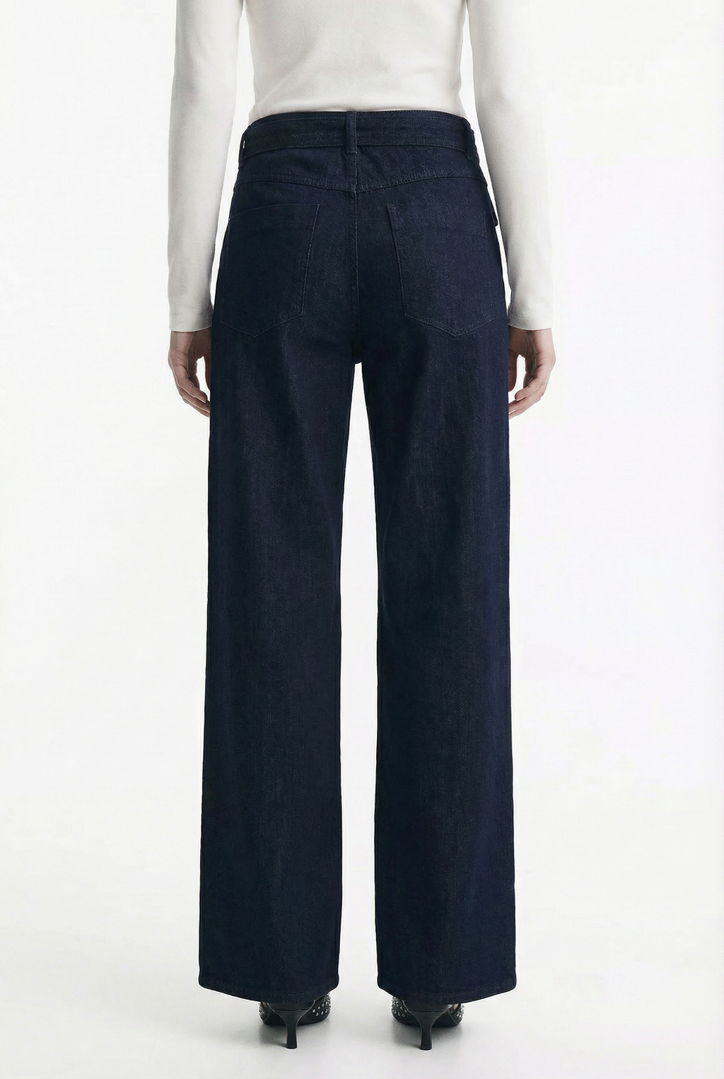 Pantalón Wide Leg con Cinturón Incorporado