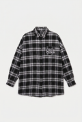Camisa Cuadrillé de Franela Estilo Varsity