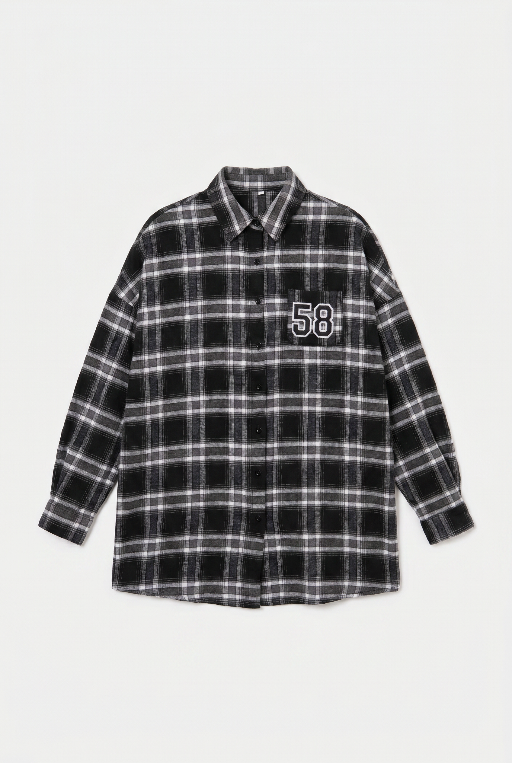 Camisa Cuadrillé de Franela Estilo Varsity