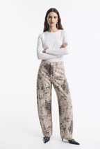Jeans Baggy de Tiro Alto Print Bambi