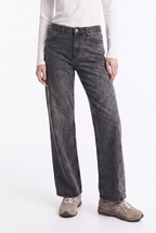 Jeans Elasticados de Tiro Alto con Strass Animal Print