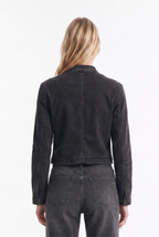 Chaqueta Estilo Napoleón de Denim Elástico
