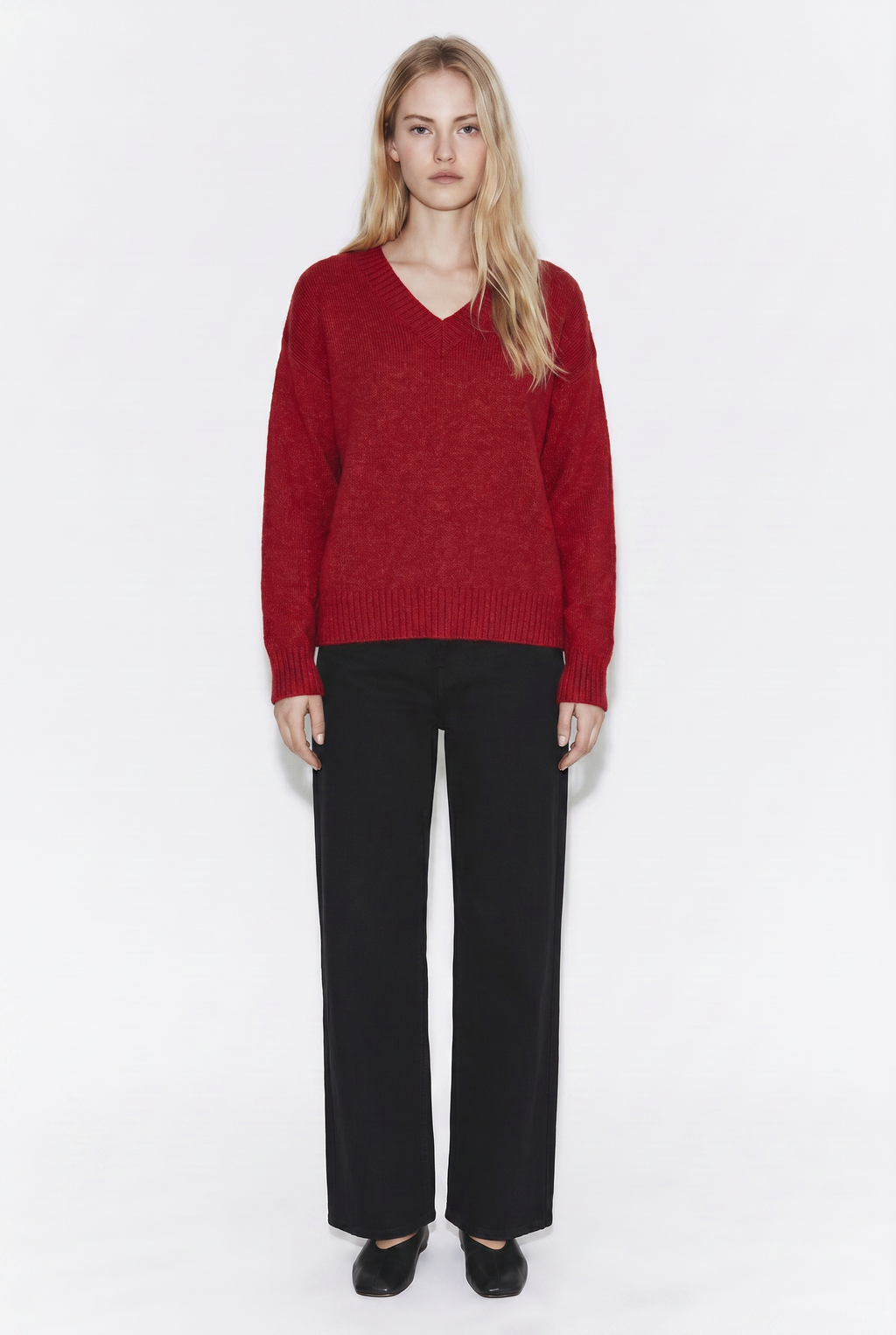 Sweater Cuello V Clásico