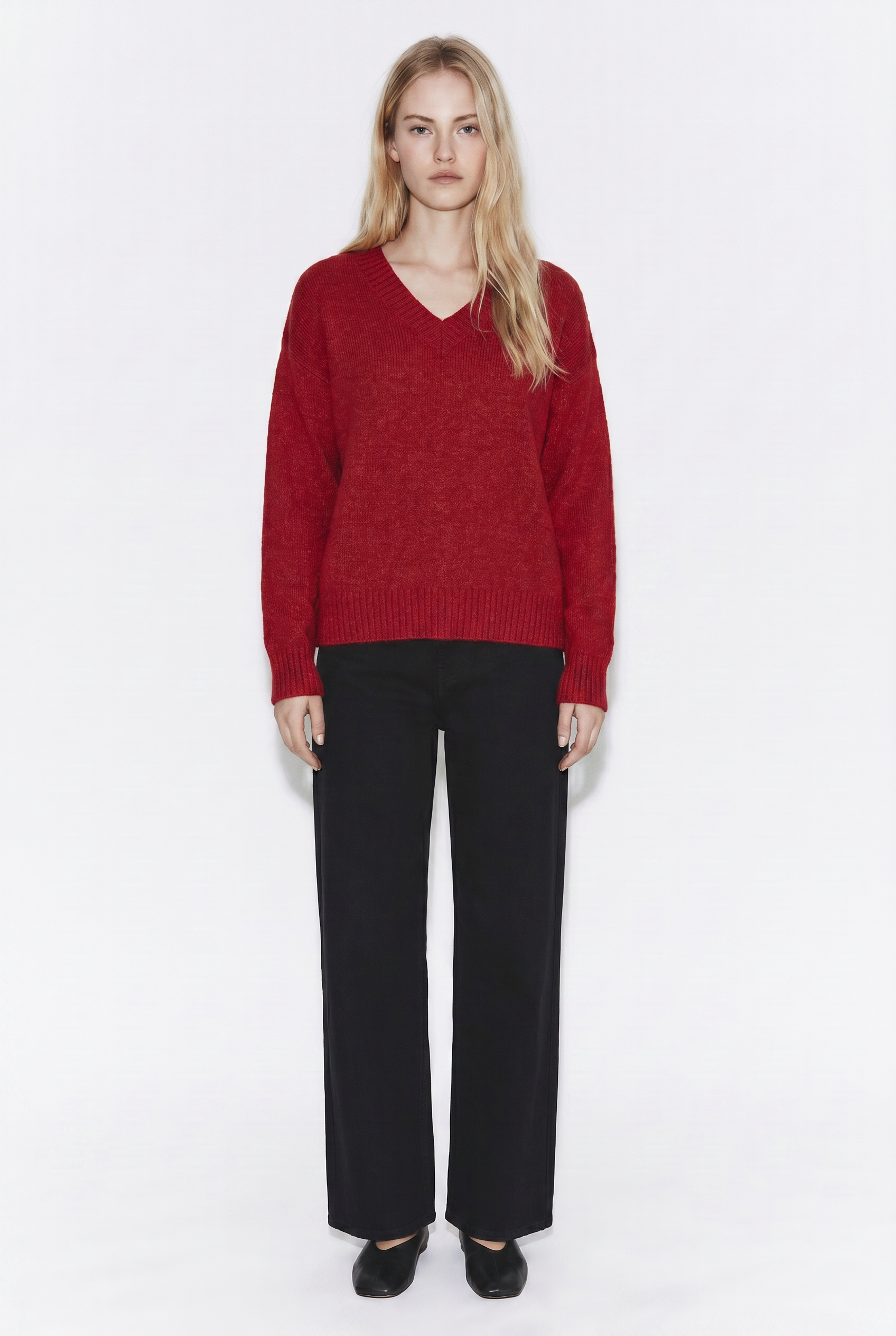 Sweater Cuello V Clásico