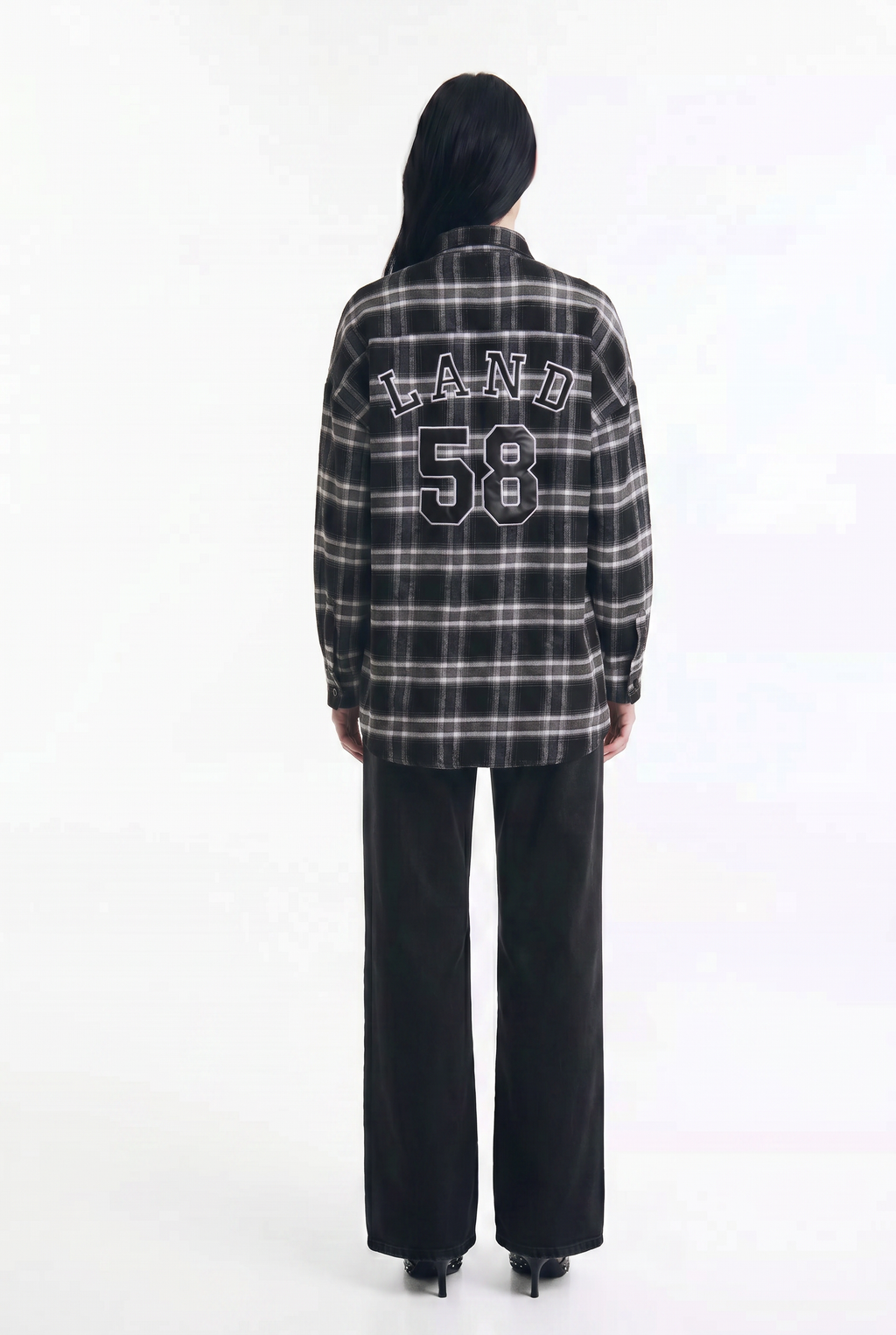 Camisa Cuadrillé de Franela Estilo Varsity