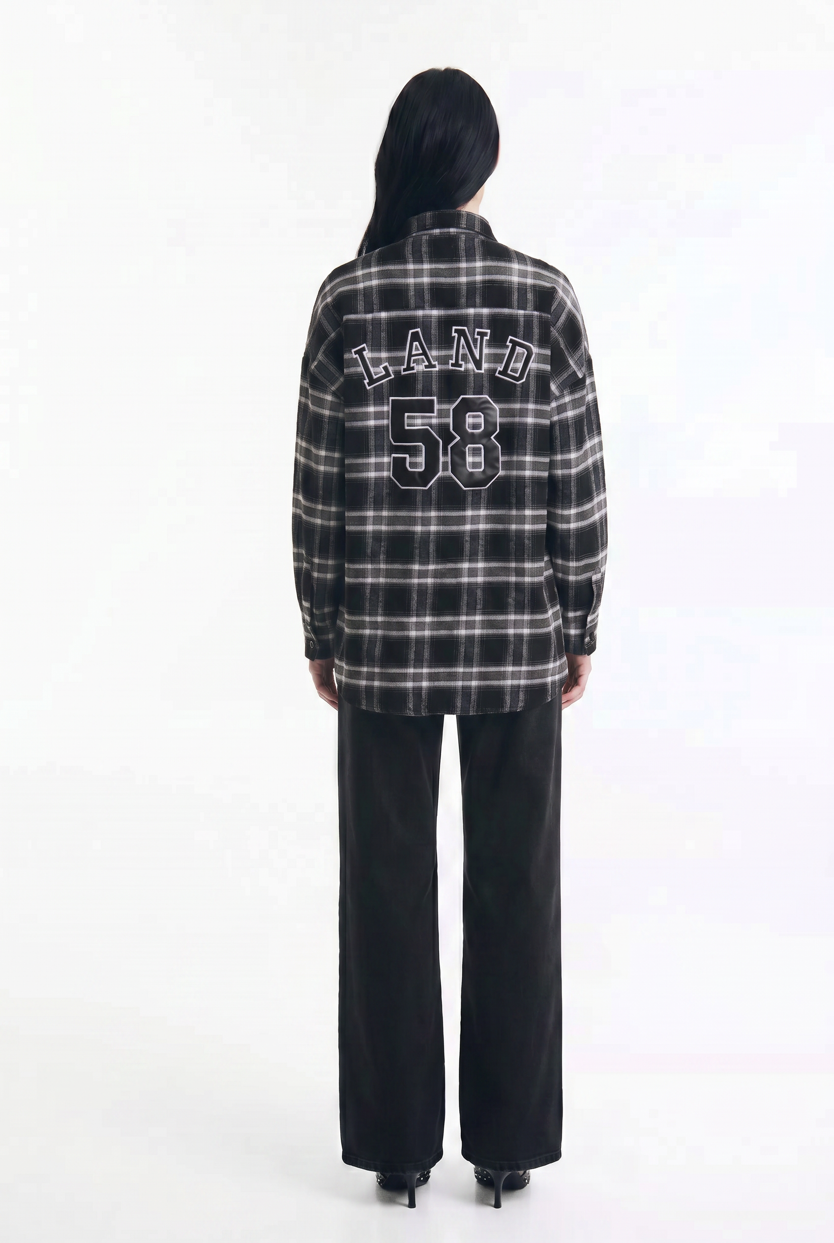Camisa Cuadrillé de Franela Estilo Varsity