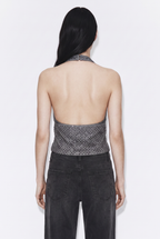 Top Fiesta Malla con Strass