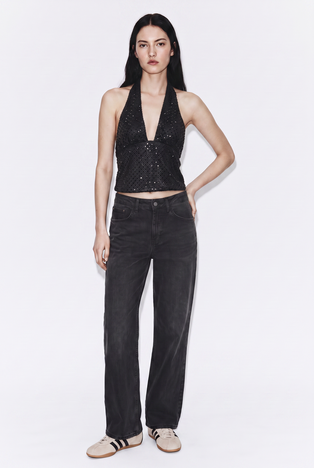 Top Fiesta Malla con Strass