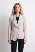 Blazer de Mujer Elegante con Botón Joya