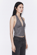 Top Fiesta Malla con Strass