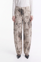 Jeans Baggy de Tiro Alto Print Bambi