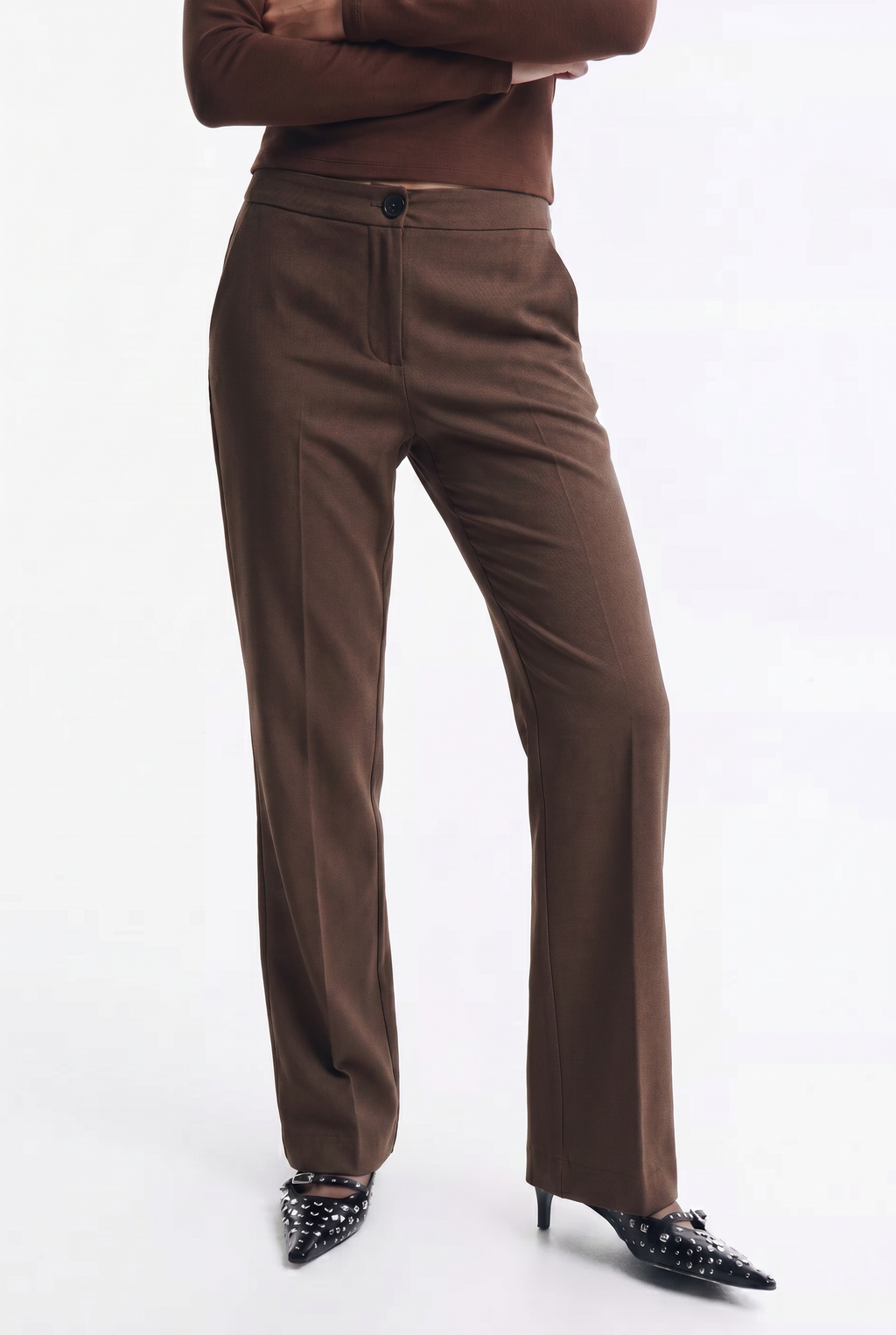 Pantalón de Tela Sophisticated con Bolsillos