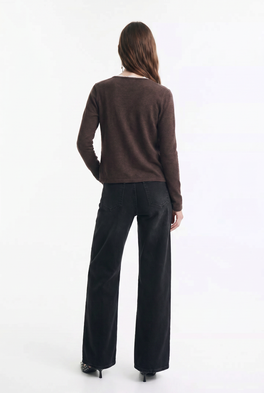 Chaleco Botón + Polera Lencera Incorporada