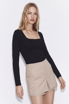 Falda Short Elasticado Casual