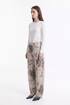Jeans Baggy de Tiro Alto Print Bambi
