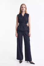 Pantalón Sastrero Rayas Cintura Elástica