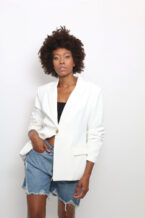 Blazer Forrado - M, Negro