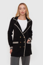 Chaqueta Blazer Punto - Negro, M/L