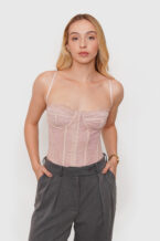 Corset Encaje - Rosa, S/M