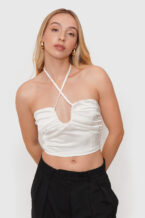 Crop Fruncido - Blanco, M