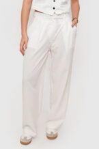 Pantalón Sastrero Pinzas - Blanco, M