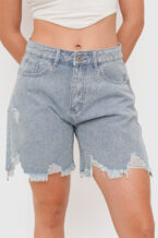 Short Jeans Rotos - Claro, M