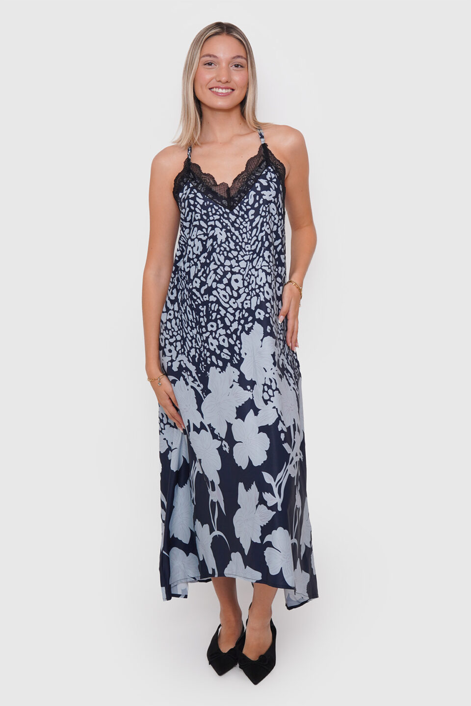 Vestido Lencero Estampado