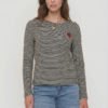Polera Corazón Rayas