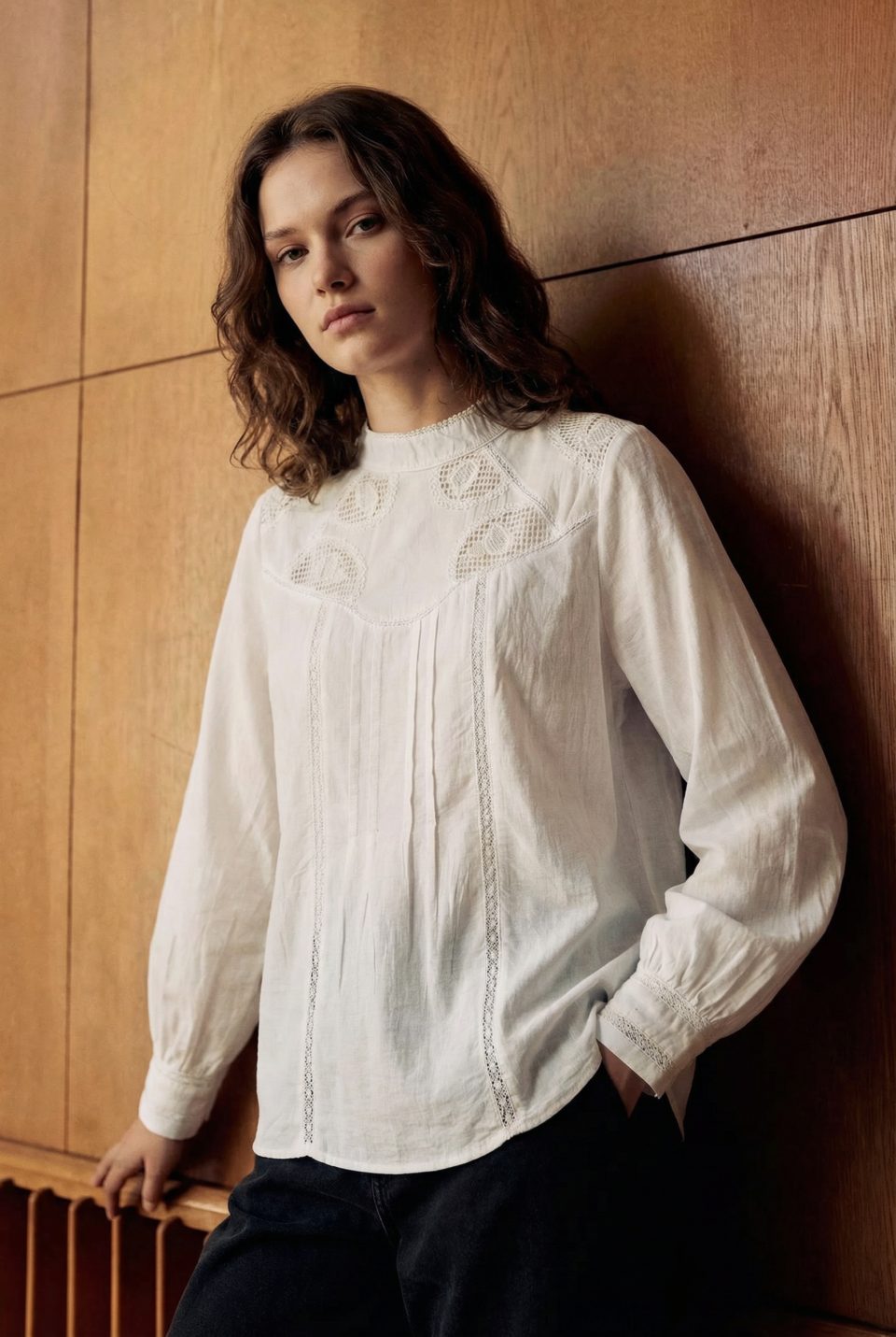 Blusa Delicada Detalles Broderie