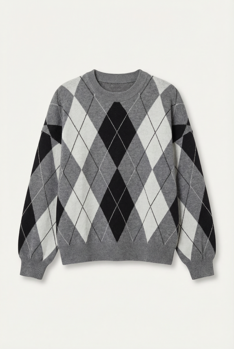 Chaleco con Diseño Rombo y Mangas Globo