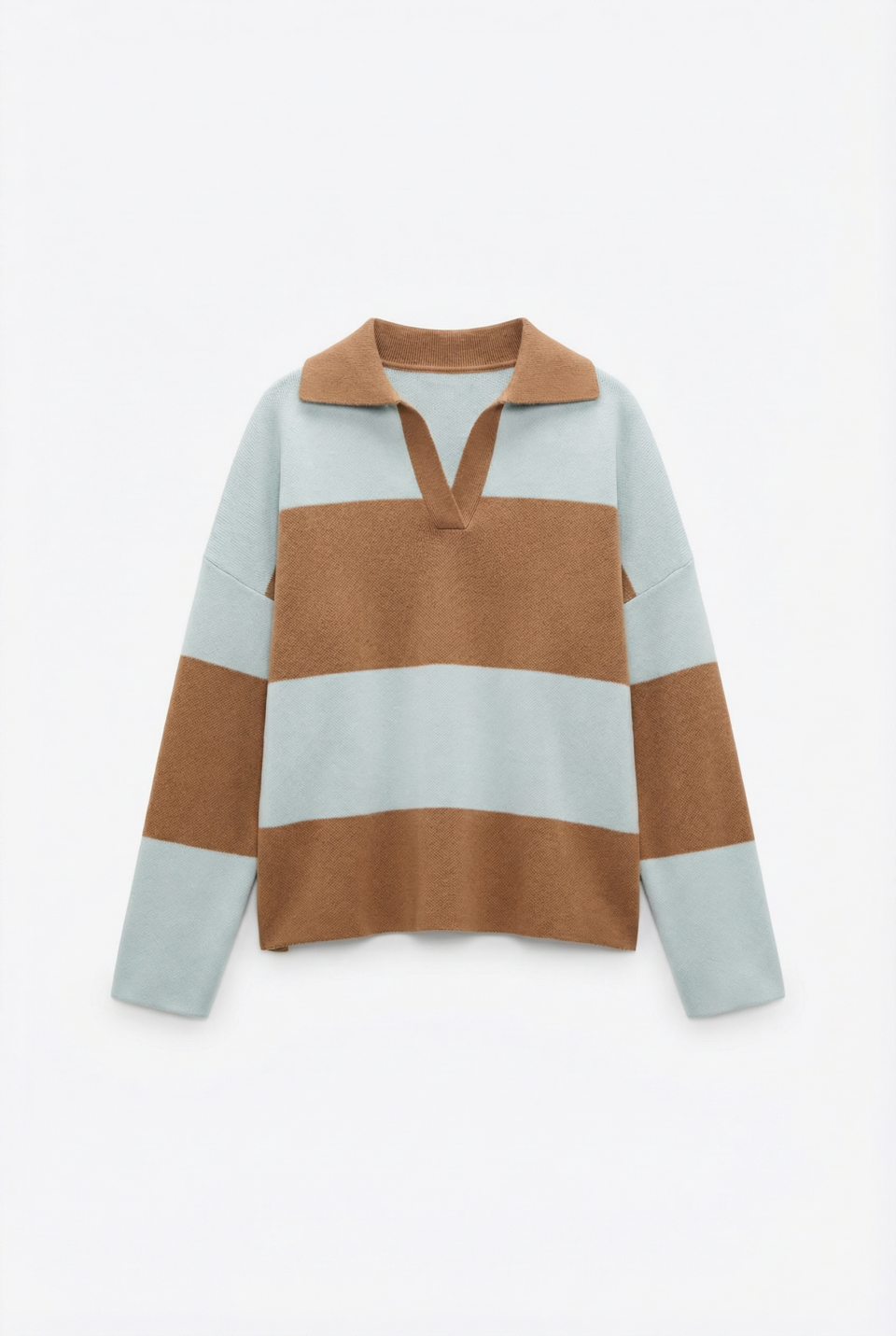 Sweater Rayado Estilo Relajado